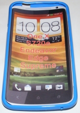 Силиконов гръб ТПУ за HTC One X Син