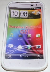 Силиконов гръб ТПУ за HTC Sensation XL G21 Бял