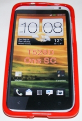 Силиконов гръб ТПУ за HTC One SC Червен