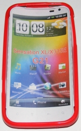 Силиконов гръб ТПУ за HTC Sensation XL G21 Червен