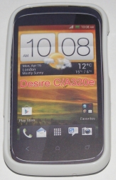 Силиконов гръб ТПУ за HTC Desire C A320e Бял