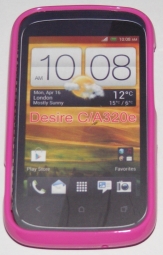 Силиконов гръб ТПУ за HTC Desire C A320e Розов