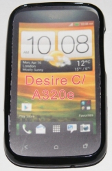 Силиконов гръб ТПУ за HTC Desire C A320e Черен
