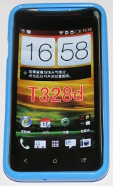 Силиконов гръб ТПУ за HTC Desire VC T328D Син