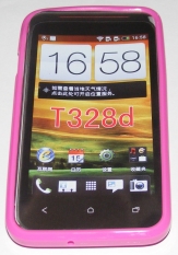 Силиконов гръб ТПУ за HTC Desire VC T328D Розов
