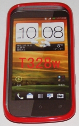 Силиконов гръб ТПУ за HTC Desire V T328w Червен