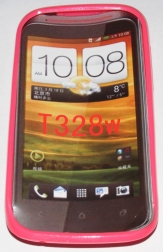 Силиконов гръб ТПУ за HTC Desire V T328w Розов
