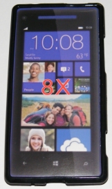 Силиконов гръб ТПУ за HTC 8X Черен