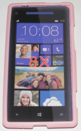 Силиконов гръб ТПУ за HTC 8X Розов