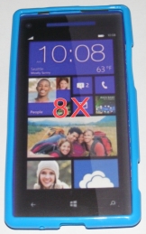 Силиконов гръб ТПУ за HTC 8X Син