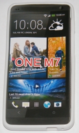 Силиконов гръб ТПУ за HTC One M7 Бял