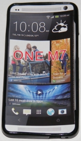 Силиконов гръб ТПУ за HTC One M7 Черен