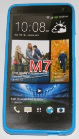 Силиконов гръб ТПУ за HTC One M7 Син