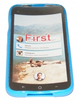 Силиконов гръб ТПУ за HTC First Син