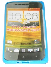 Силиконов гръб ТПУ за HTC Desire 600 Син