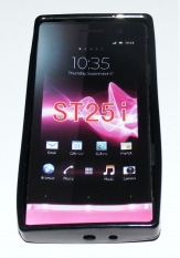 Силиконов гръб ТПУ за Sony Xperia U ST25i Черен