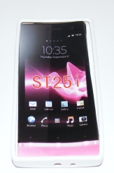 Силиконов гръб ТПУ за Sony Xperia U ST25i Бял