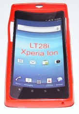 Силиконов гръб ТПУ за Sony Xperia ion LT28i Червен