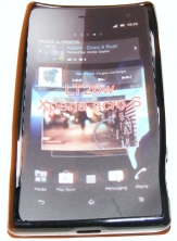 Силиконов гръб ТПУ за Sony Xperia acro S LT26w Черен