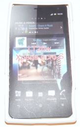 Силиконов гръб ТПУ за Sony Xperia acro S LT26w Бял