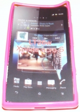 Силиконов гръб ТПУ за Sony Xperia acro S LT26w Розов
