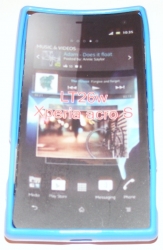 Силиконов гръб ТПУ за Sony Xperia acro S LT26w Син