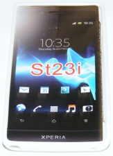 Силиконов гръб ТПУ за Sony Xperia miro ST23i Бял