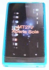 Силиконов гръб ТПУ за Sony Xperia sola ST27i Син