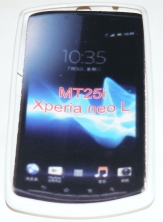 Силиконов гръб ТПУ за Sony Xperia neo L MT25i Бял