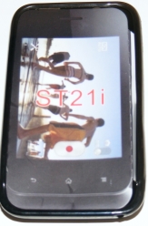 Силиконов гръб ТПУ за Sony Xperia tipo ST21i Черен