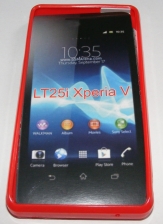 Силиконов гръб ТПУ за Sony Xperia V LT25i Червен