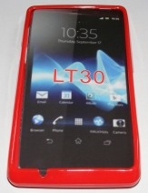 Силиконов гръб ТПУ за Sony Xperia TX LT30P Червен