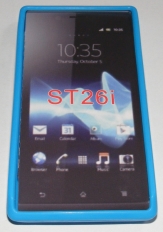 Силиконов гръб ТПУ за Sony Xperia J ST26i Син