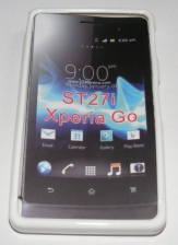 Силиконов гръб ТПУ за Sony Xperia Go ST27i Бял
