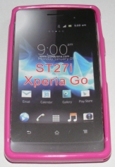 Силиконов гръб ТПУ за Sony Xperia Go ST27i Розов