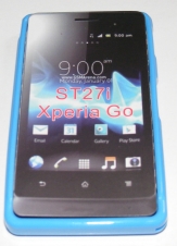 Силиконов гръб ТПУ за Sony Xperia Go ST27i Син