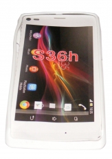 Силиконов гръб ТПУ за Sony Xperia L S36h Бял