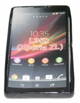 Силиконов гръб ТПУ за Sony Xperia ZL L35h Черен