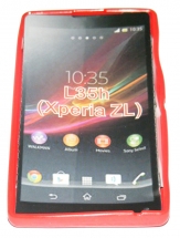 Силиконов гръб ТПУ за Sony Xperia ZL L35h Червен