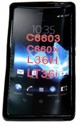 Силиконов гръб ТПУ за Sony Xperia Z L36h Черен