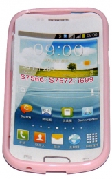 Силиконов гръб ТПУ за Samsung S7572 Galaxy Trend II Duos Розов
