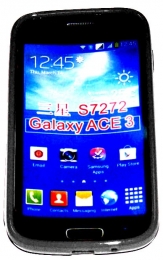 Силиконов гръб ТПУ за Samsung S7272 Galaxy Ace 3 Черен