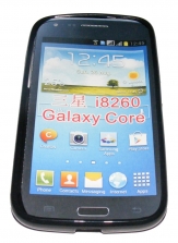 Силиконов гръб ТПУ за Samsung I8260 Galaxy Core Черен