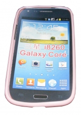 Силиконов гръб ТПУ за Samsung I8260 Galaxy Core Розово