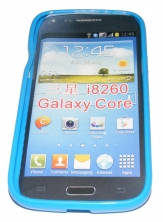Силиконов гръб ТПУ за Samsung I8260 Galaxy Core Син