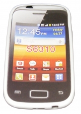 Силиконов гръб ТПУ за Samsung S6310 Galaxy Young Бял