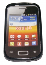 Силиконов гръб ТПУ за Samsung S6310 Galaxy Young Черен