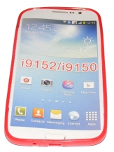 Силиконов гръб ТПУ за Samsung Galaxy I9150 Mega 5.8 Червен
