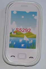 Силиконов гръб ТПУ за Samsung S5292 Rex 90 Бял