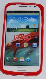 Силиконов гръб ТПУ за Samsung I9260 Galaxy Premier Червен